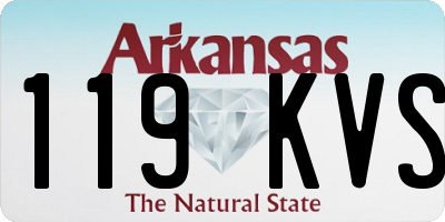 AR license plate 119KVS