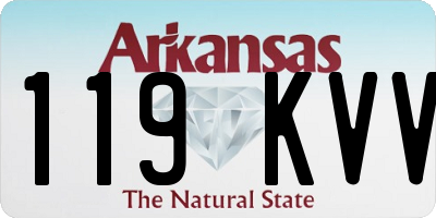 AR license plate 119KVV