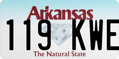 AR license plate 119KWE