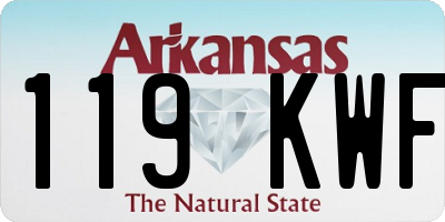 AR license plate 119KWF