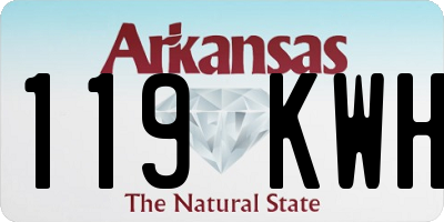 AR license plate 119KWH