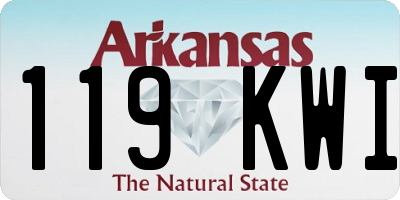 AR license plate 119KWI
