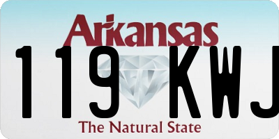 AR license plate 119KWJ