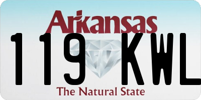 AR license plate 119KWL