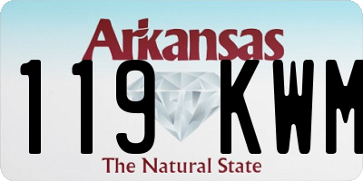 AR license plate 119KWM