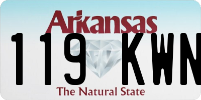 AR license plate 119KWN