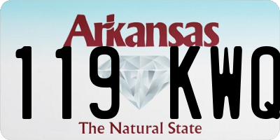 AR license plate 119KWQ