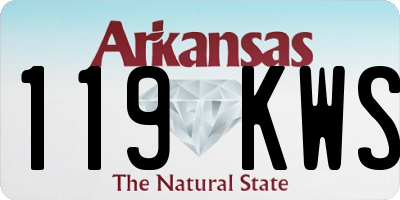 AR license plate 119KWS