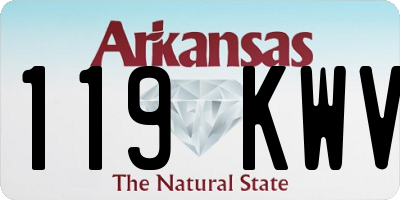 AR license plate 119KWV