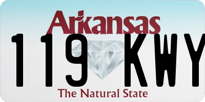 AR license plate 119KWY