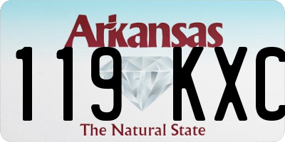 AR license plate 119KXC