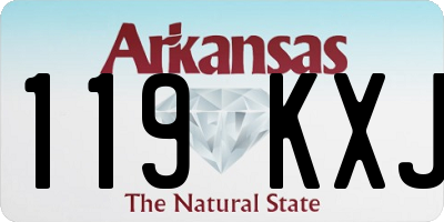 AR license plate 119KXJ