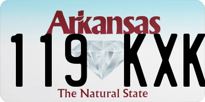 AR license plate 119KXK