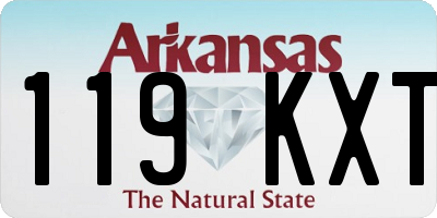 AR license plate 119KXT