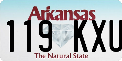 AR license plate 119KXU