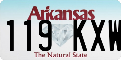 AR license plate 119KXW