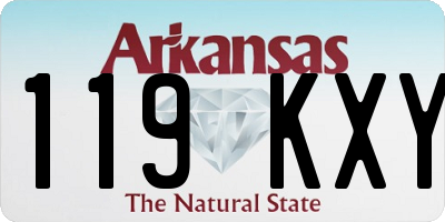 AR license plate 119KXY
