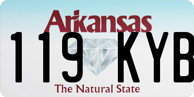 AR license plate 119KYB