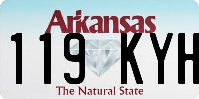 AR license plate 119KYH