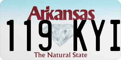 AR license plate 119KYI