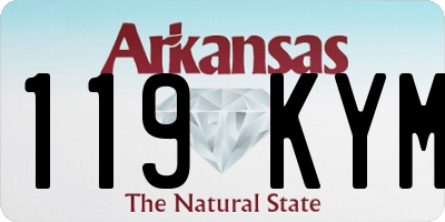 AR license plate 119KYM