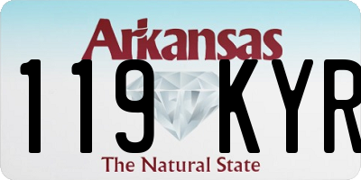 AR license plate 119KYR