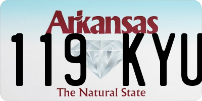 AR license plate 119KYU