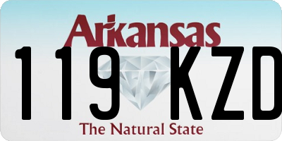 AR license plate 119KZD