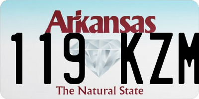 AR license plate 119KZM