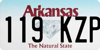 AR license plate 119KZP