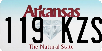AR license plate 119KZS