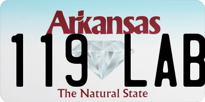 AR license plate 119LAB
