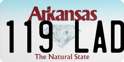 AR license plate 119LAD
