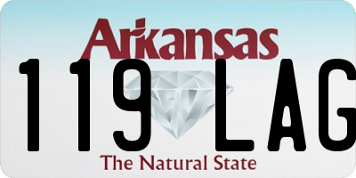 AR license plate 119LAG