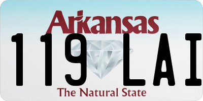 AR license plate 119LAI