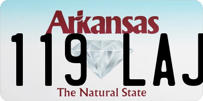 AR license plate 119LAJ