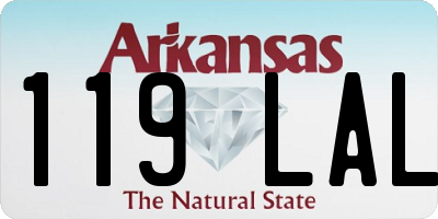 AR license plate 119LAL