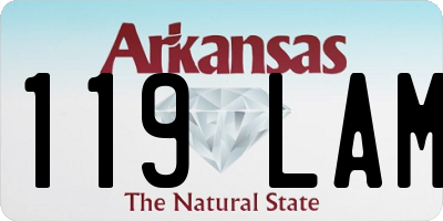 AR license plate 119LAM