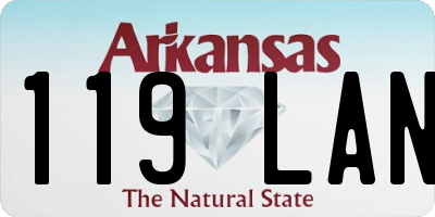 AR license plate 119LAN
