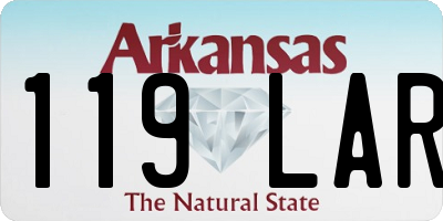AR license plate 119LAR