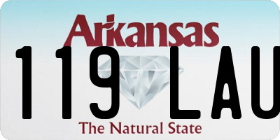 AR license plate 119LAU