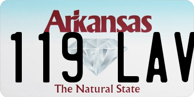 AR license plate 119LAV