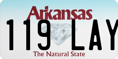 AR license plate 119LAY