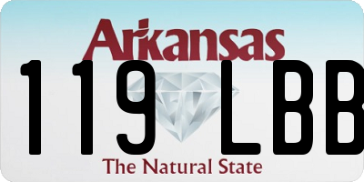 AR license plate 119LBB