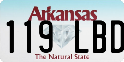 AR license plate 119LBD