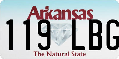 AR license plate 119LBG