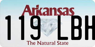 AR license plate 119LBH