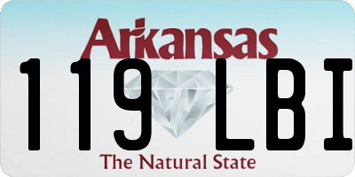 AR license plate 119LBI
