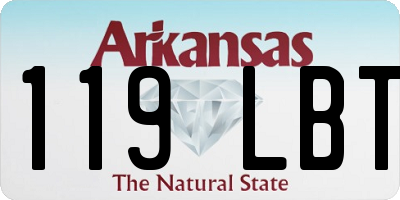 AR license plate 119LBT