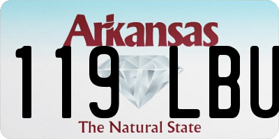 AR license plate 119LBU